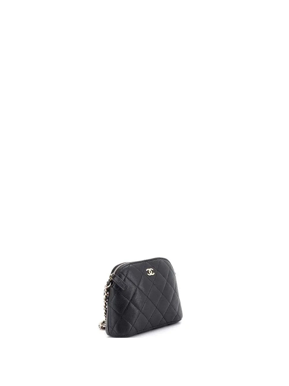 Chanel Cc Dome Zip Clutch With Chain #279532C49B